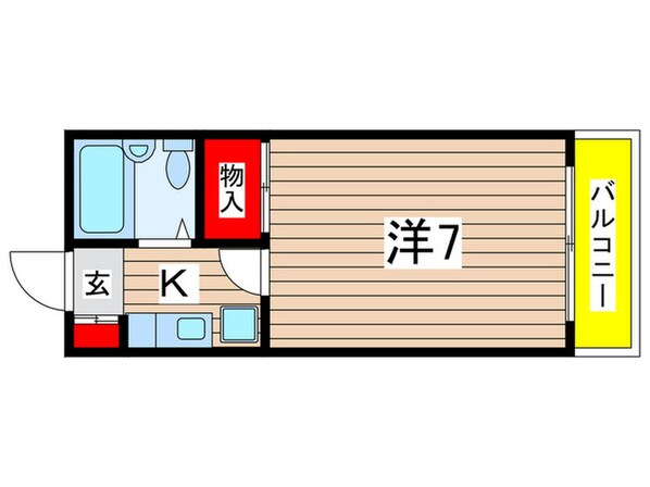 ハイツ春日2棟の物件間取画像